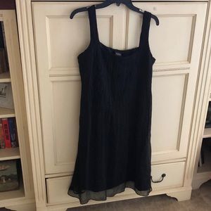 Eileen Fisher lightweight textured silk dress